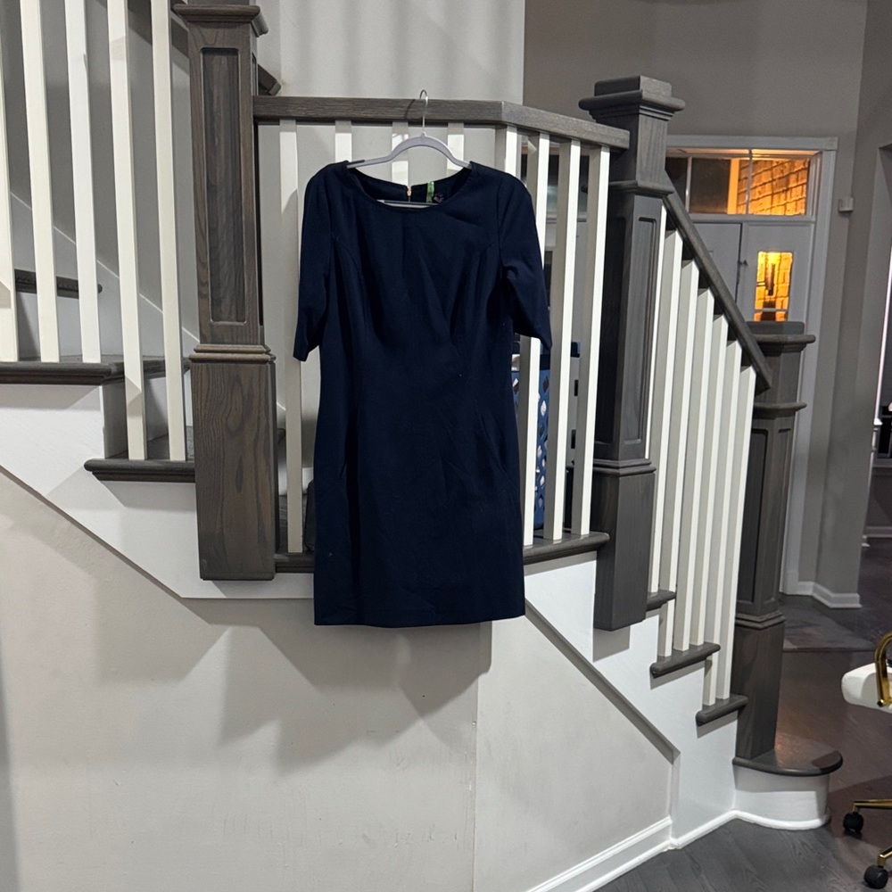 Tahari Midnight Blue Mini Dress